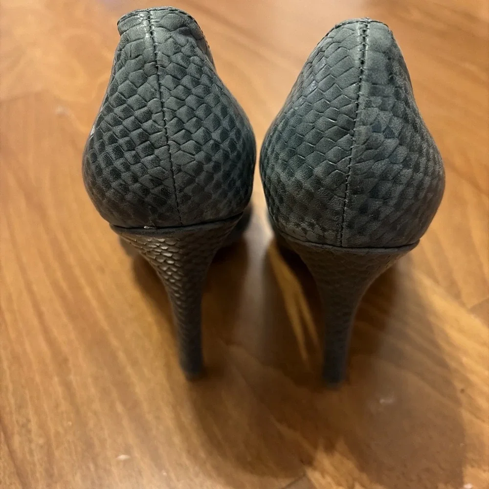 Jeffrey Campbell Sherpal-2 Black Heeled Ankle Booties NIB Size 7.5